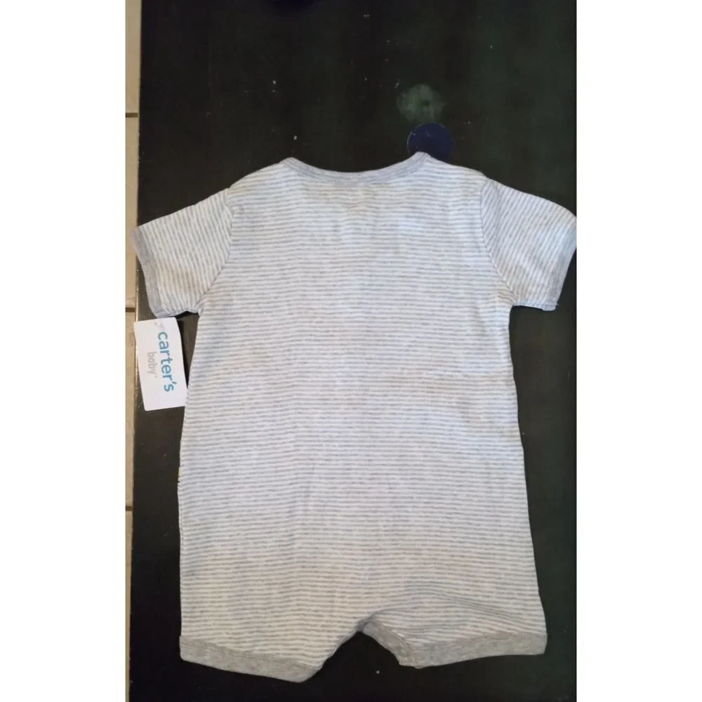NWT‎ Carter's Grey and white Dinosaur one piece